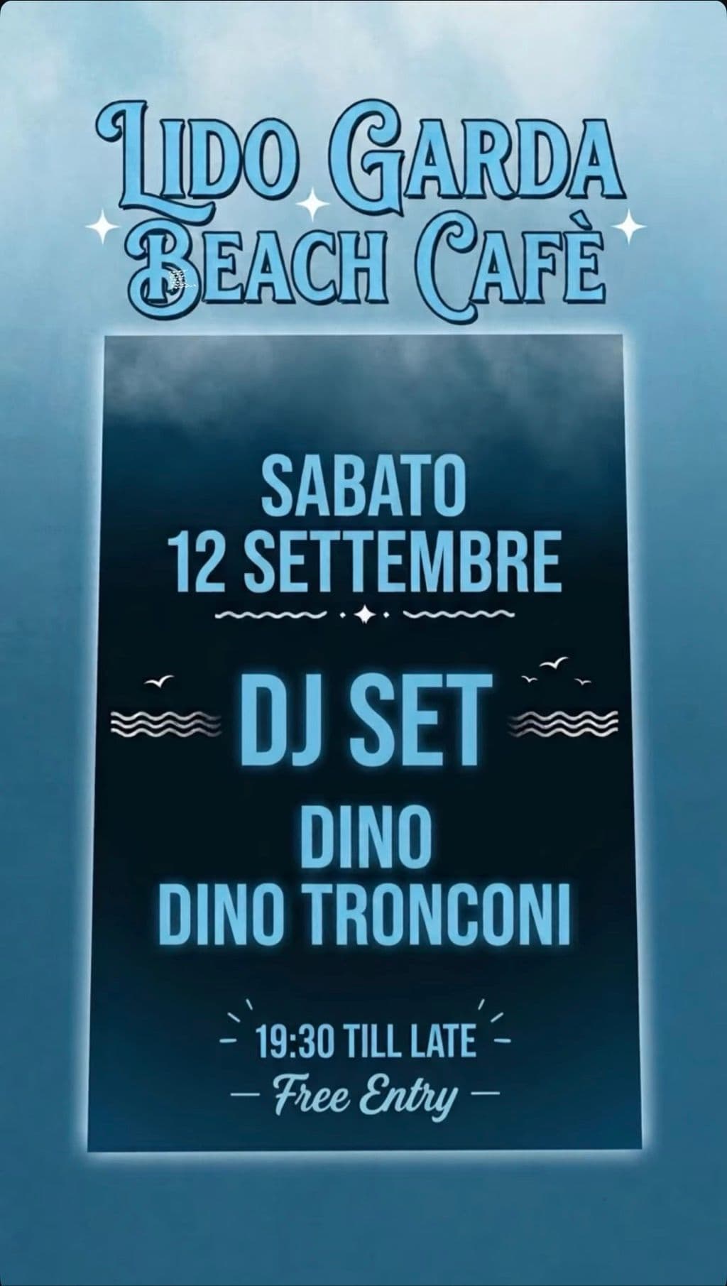LIDO GARDA BEACH CAFÈ DJ SET DINO TRONCONI